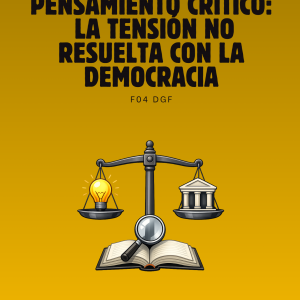 PENSAMIENTO CRÍTICO: LA TENSIÓN NO RESUELTA CON LA DEMOCRACIA